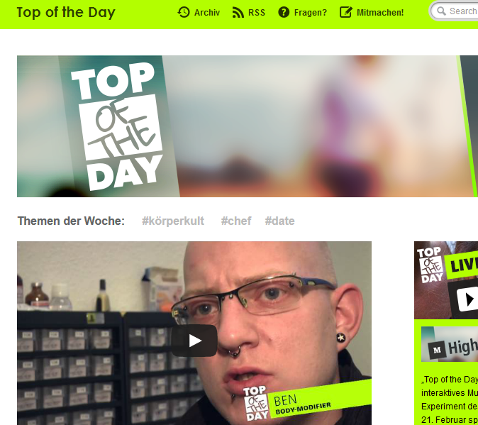 Bodymodification-MDR-in-der-TopOfTheDay-Show-mit #modsbyben piercen-lernen.de piercer werden 2020 Piercing Ausbildung Deutschland